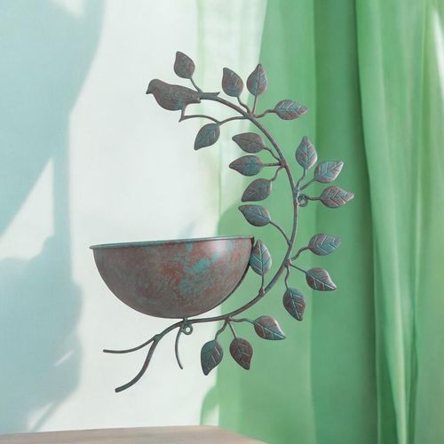 42CM GREEN METAL GARDEN PLANTER - InStock