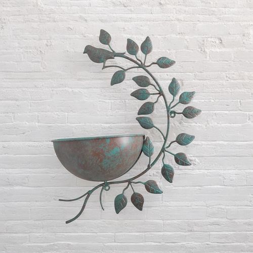 42CM GREEN METAL GARDEN PLANTER - InStock