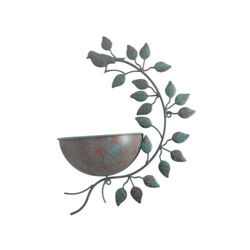 42CM GREEN METAL GARDEN PLANTER - InStock