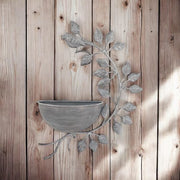 42CM GREY METAL GARDEN PLANTER - InStock