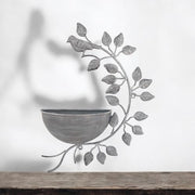 42CM GREY METAL GARDEN PLANTER - InStock