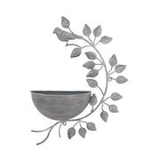 42CM GREY METAL GARDEN PLANTER - InStock