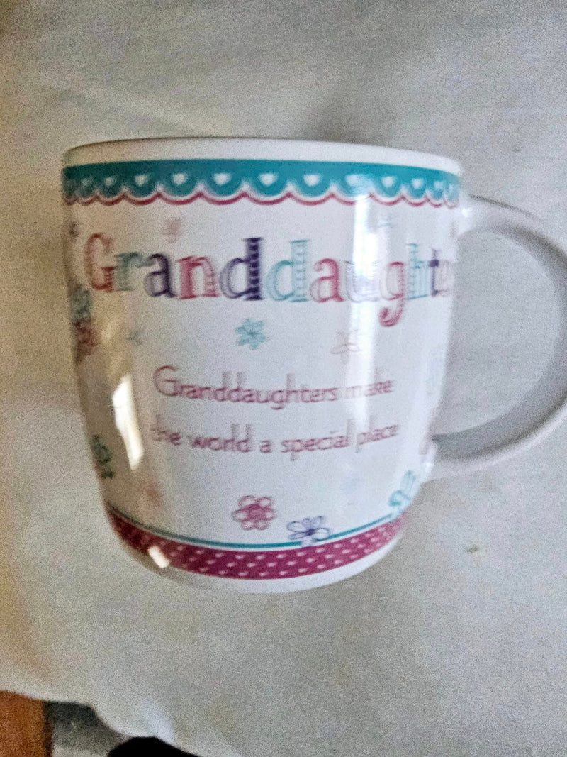 granddaughter mug boxed because you're special