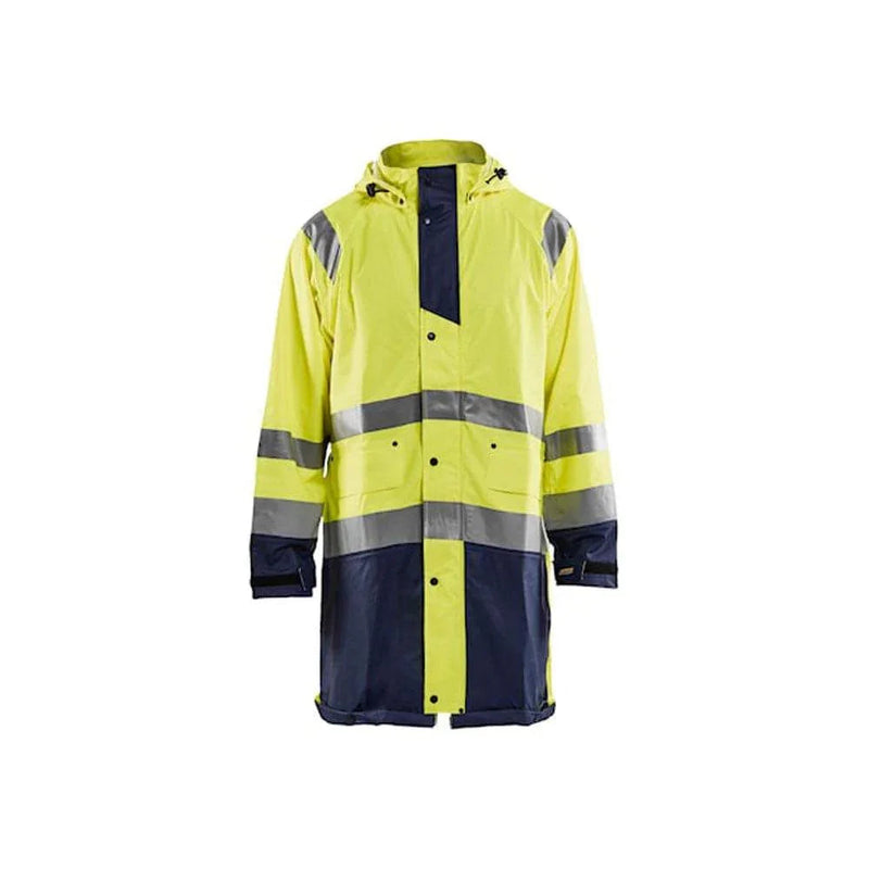 Blaklader 4324 Long Length Waterproof Rain Jacket Hi-Vis Level 1