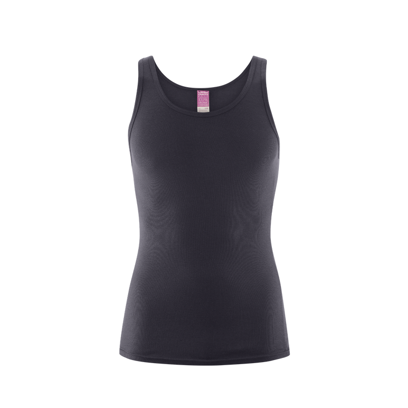 Organic Cotton Ribbed Vest: Mens