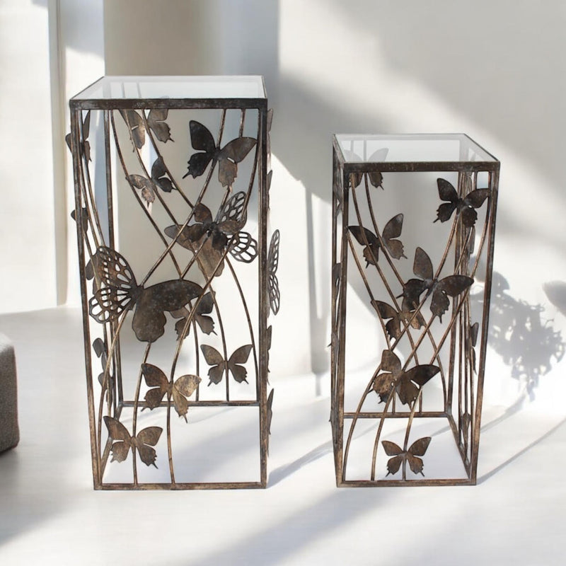 75/64CM SET 2 METAL TABLES