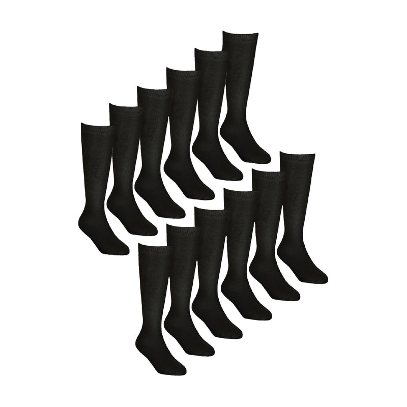 12 Pack Girls Soft Breathable Knee High Bamboo Socks