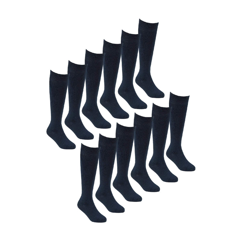 12 Pack Girls Soft Breathable Knee High Bamboo Socks