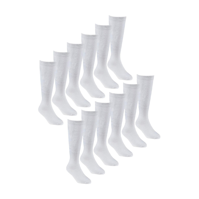 12 Pack Girls Soft Breathable Knee High Bamboo Socks