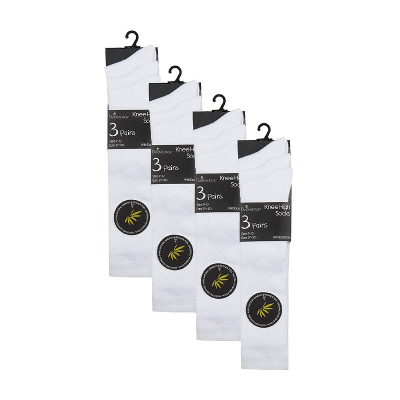 12 Pack Girls Soft Breathable Knee High Bamboo Socks