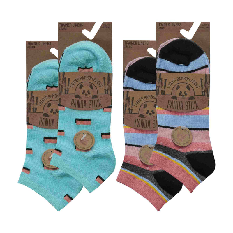 12 Pack Girls Soft Breathable Bamboo Patterned Ankle Socks