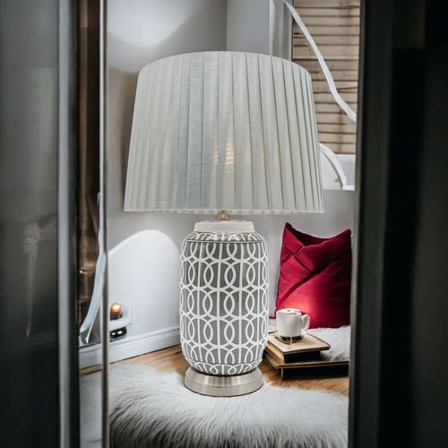 43CM LAMP AND SHADE - InStock