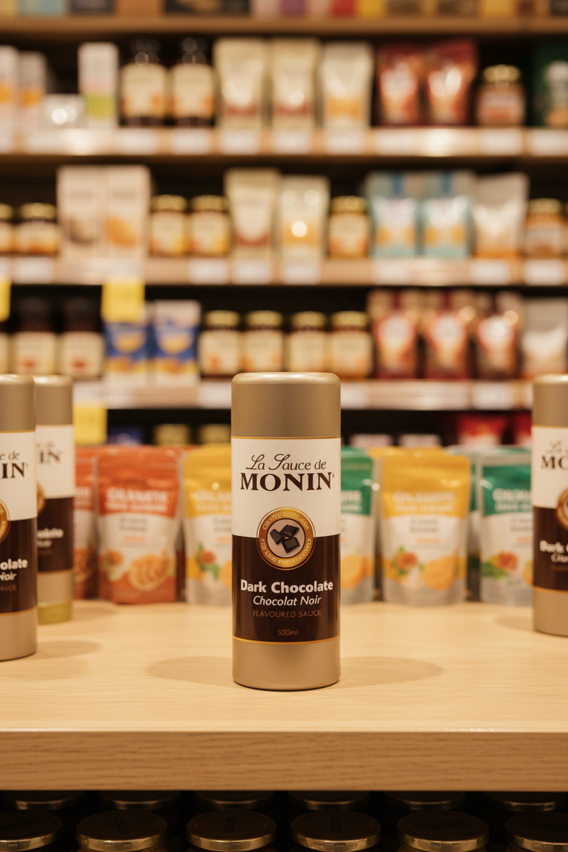 6 x Monin Dark Chocolate Sauce 500Ml