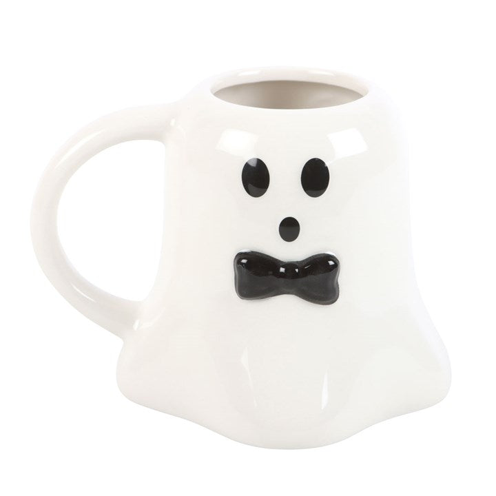 Halloween Ghost Mug With Bow Tie