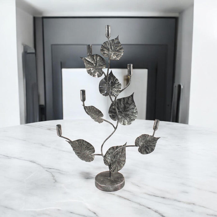 77CM GOLD METAL CANDLE HOLDER