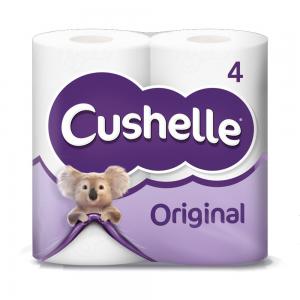 10 x Cushelle Original Toilet Roll 4 Rolls