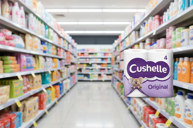 10 x Cushelle Original Toilet Roll 4 Rolls