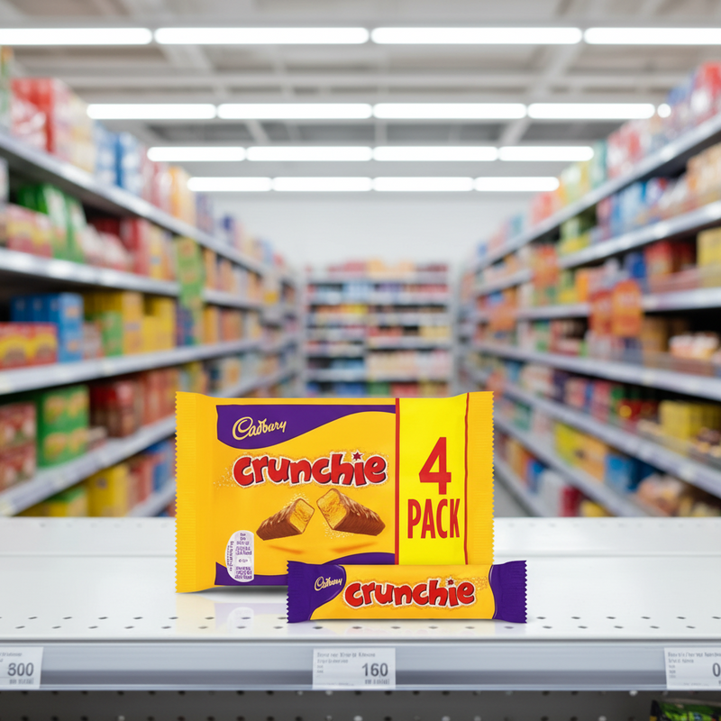 10 x Cadbury Crunchie Bars 4 X 26.1G (104.4G)