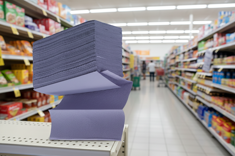 3000 x Hand Towel Blue Z Fold