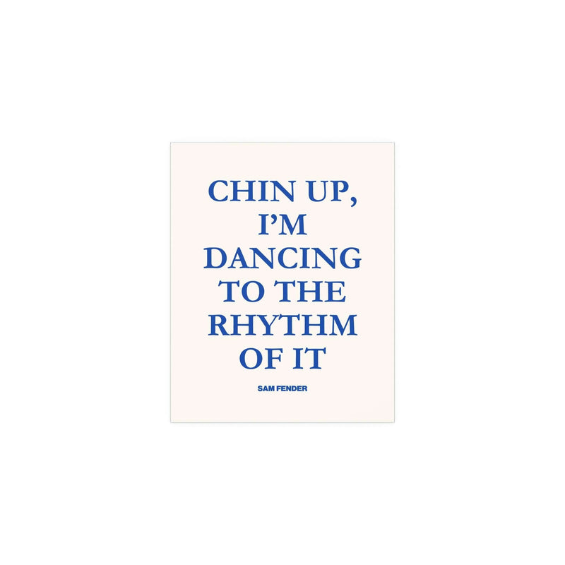 Sam Fender - Chin Up (Blue + Off-white)