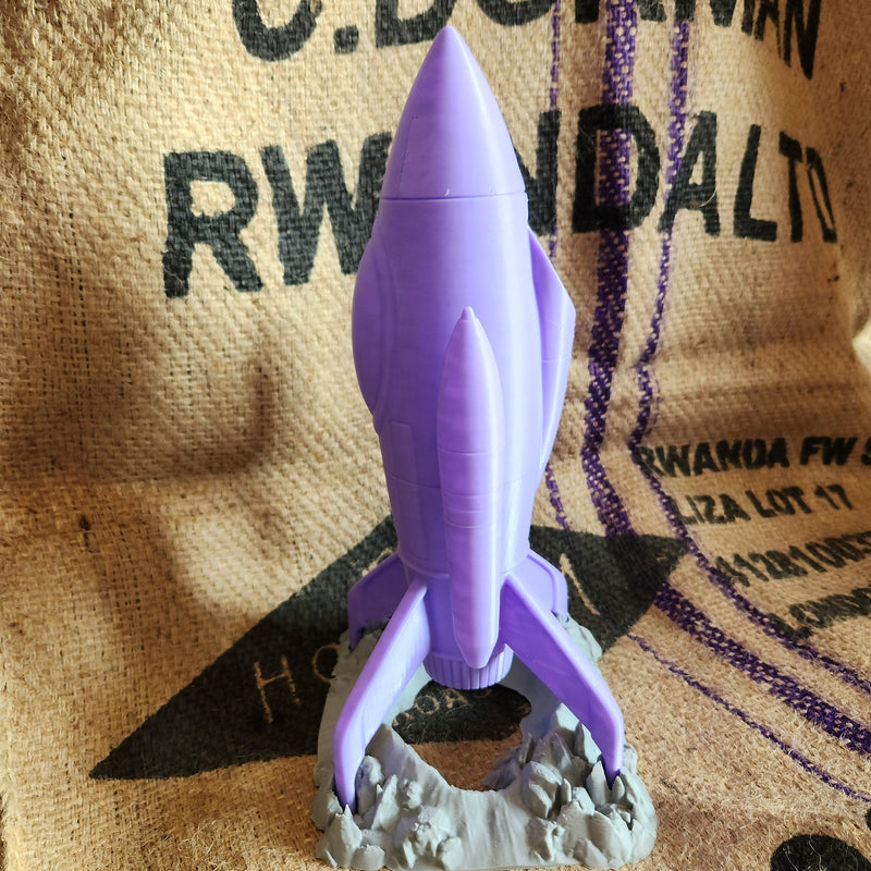 Retro Rocket Dice Tower - Chonky Dice Size (Designed by FatesEnd)