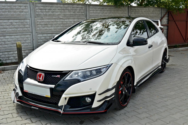 Maxton Design - FRONT RACING SPLITTER V.2 HONDA CIVIC IX TYPE R (2015-2017)