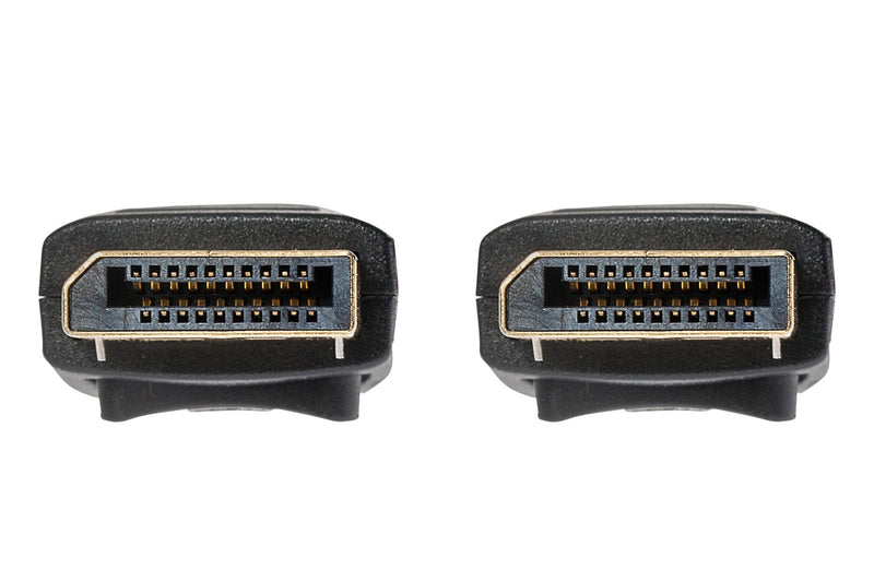 Maplin Lockable 4K Ultra HD DisplayPort Cable - Black, 1m