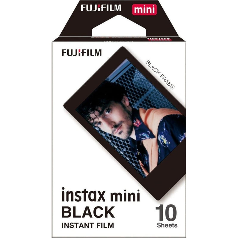 Fujifilm Instax Mini Instant Photo Film - Black - Pack of 10