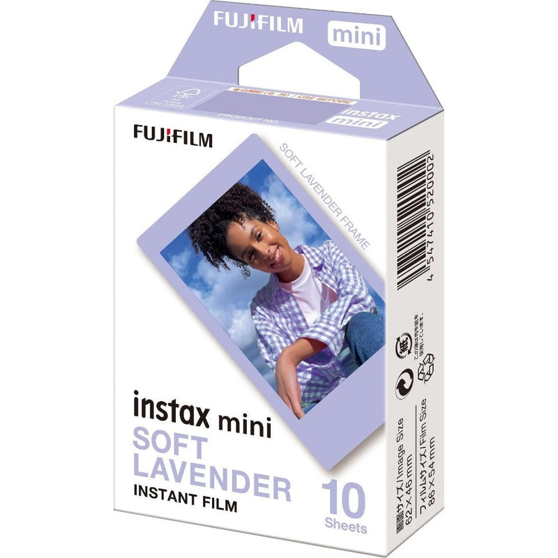 Fujifilm Instax Mini Instant Photo Film - Soft Lavender - Pack of 10