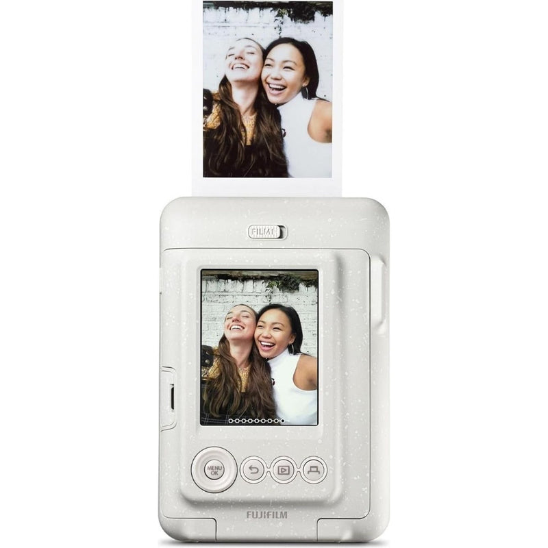 Fujifilm Instax Mini LiPlay Hybrid Instant Camera - Misty White