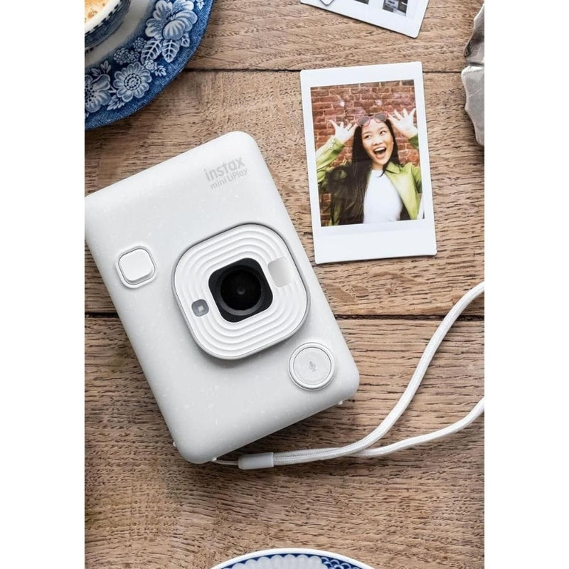 Fujifilm Instax Mini LiPlay Hybrid Instant Camera - Misty White