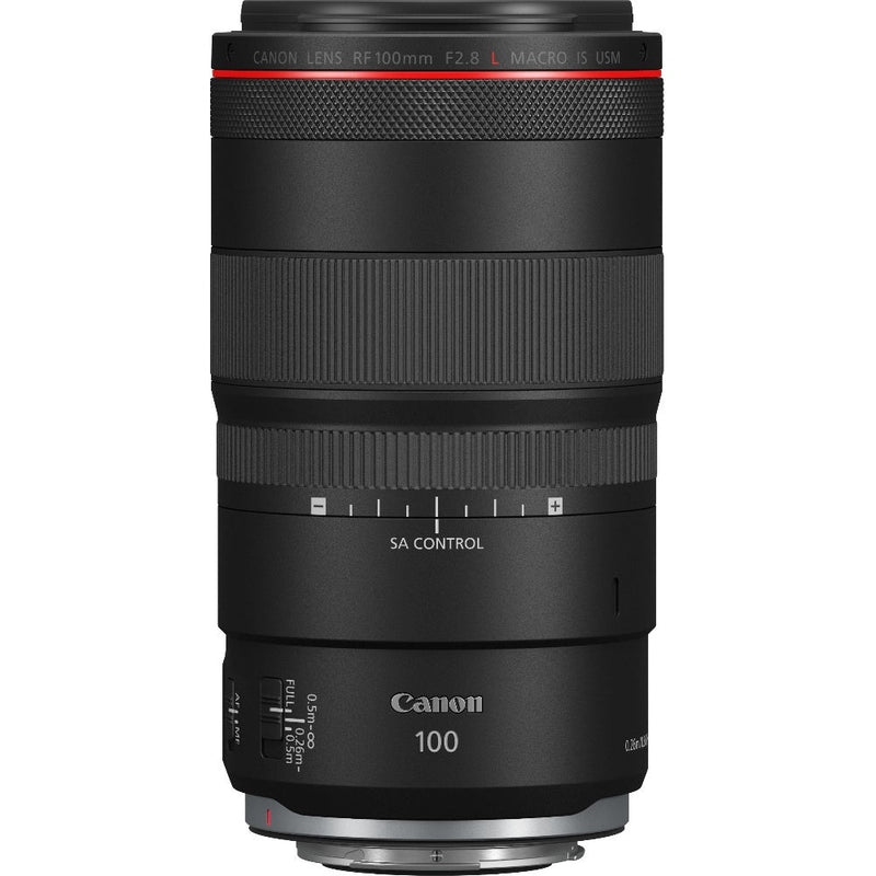 Canon RF 100mm F2.8L Macro IS USM Lens - Black