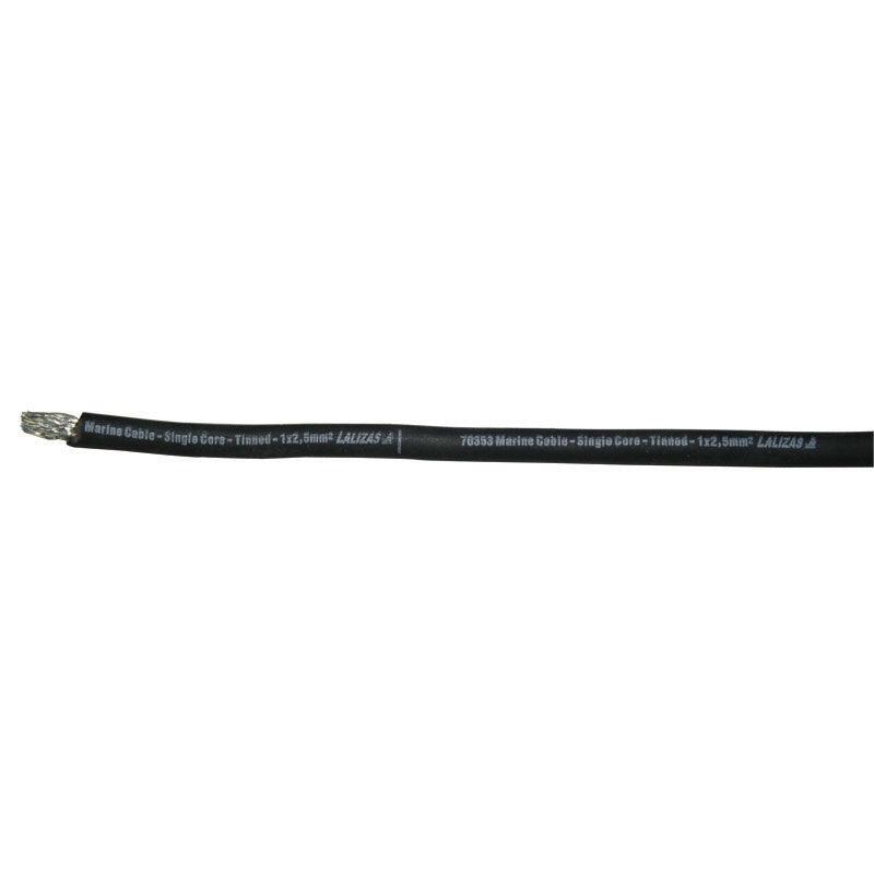 Marine Cable Single Core Tinned 1 × 35mm² Black | 4Boats