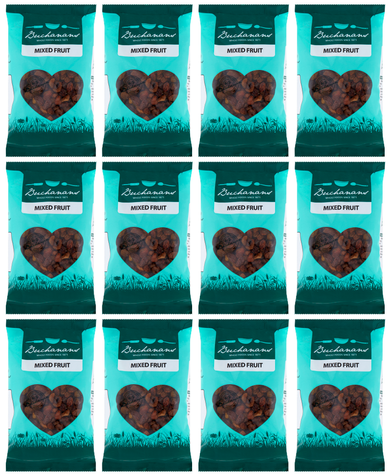 12 x Buchanan Dried Mixed Fruit 375G