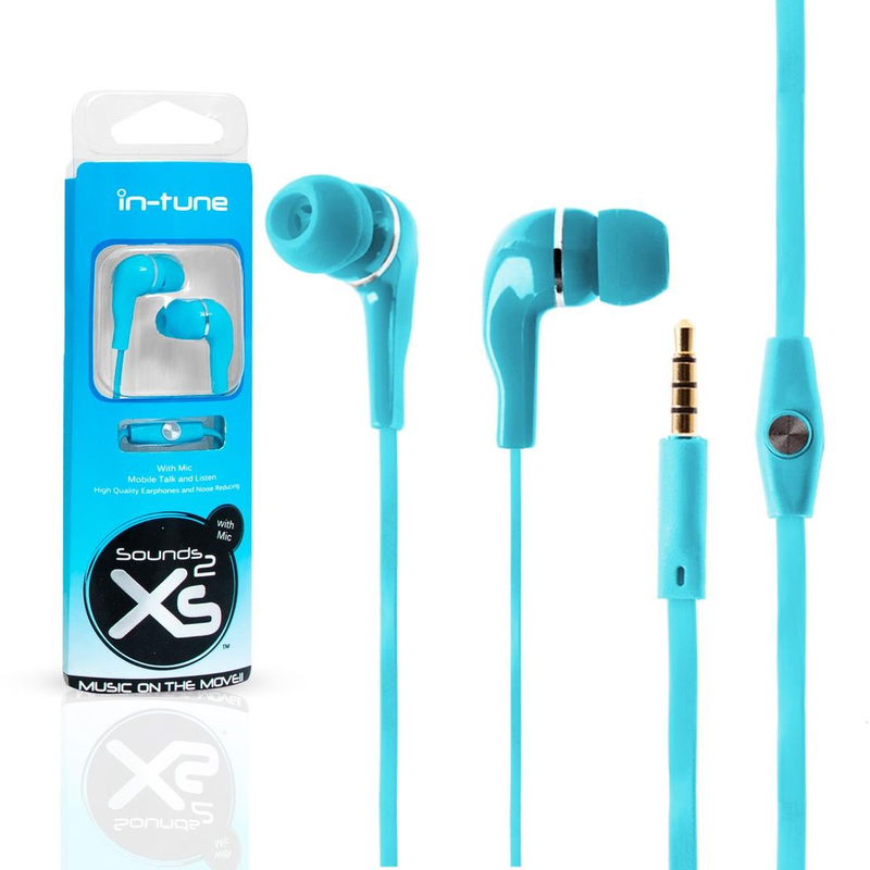 XS20 Mobile Bud Earphones with Mic Blue