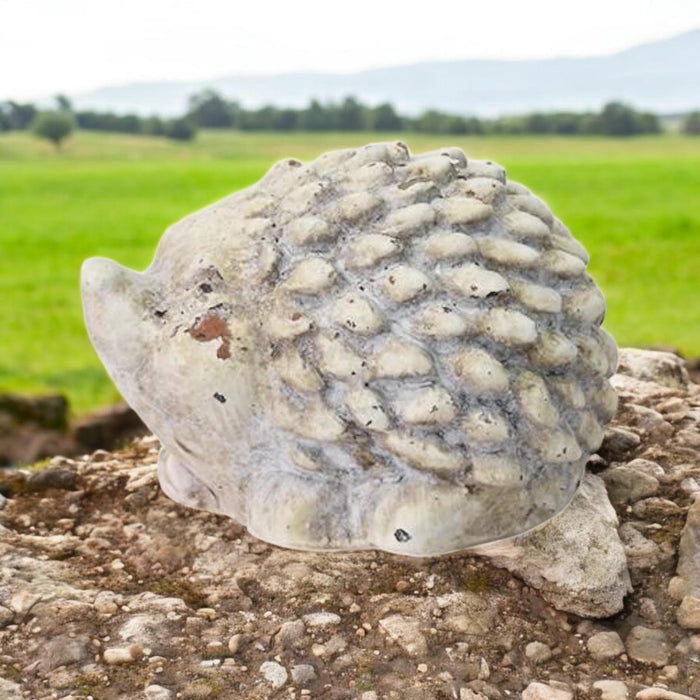 10CM CREAM CEMENT HEDGEHOG
