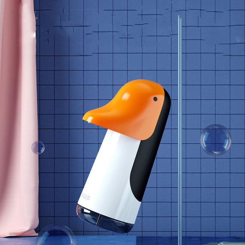 Cartoon Penguin Children's Automatic Induction Foam Hand Soap Dispenser USB Rechargeable
