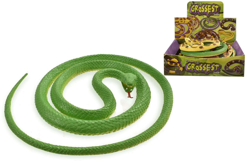 Realistic Long & Colourful PVC Toy Snake (Assorted Designs)
