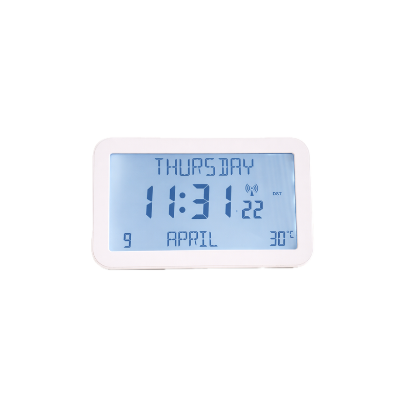 Backlit Easy to Read Full Disclosure Clock White