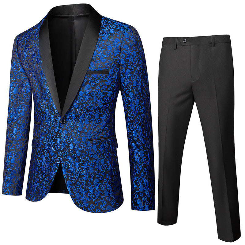 Men's Business Casual Suit Men's Slim Fit Two-piece Suit