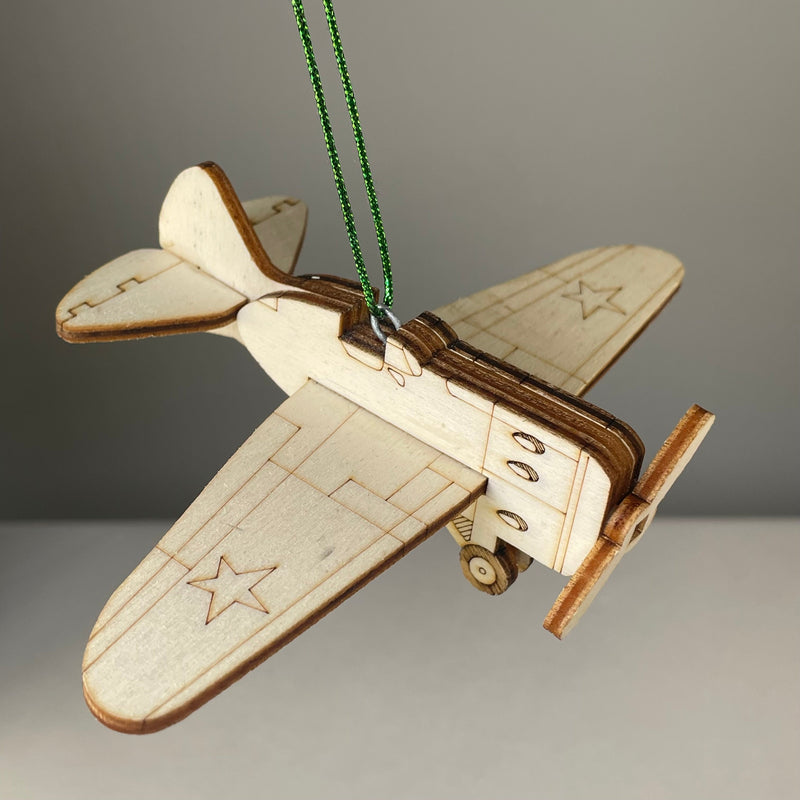 Plane Bauble - Handmade Ornament
