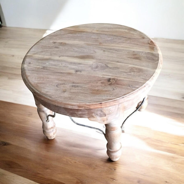 60CM WOODEN ROUND TABLE