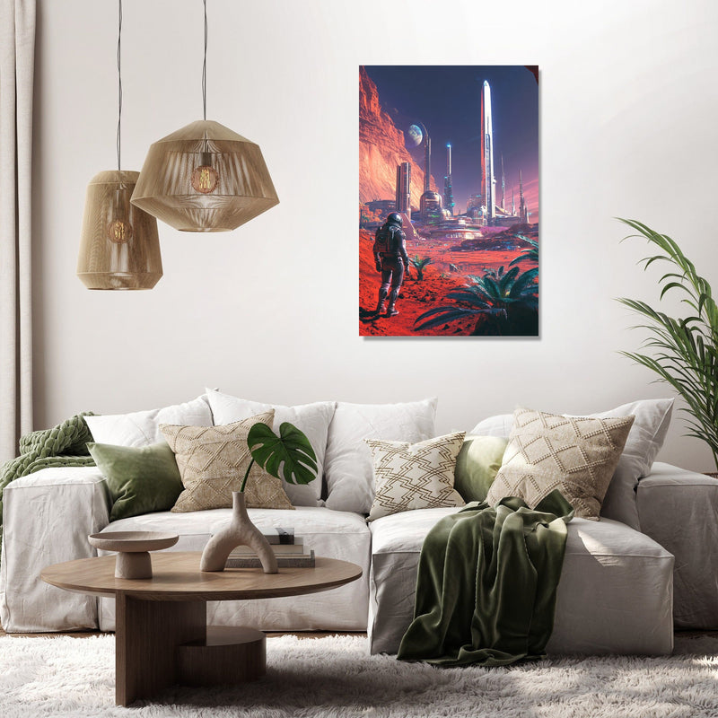 Martian Cityscape Canvas