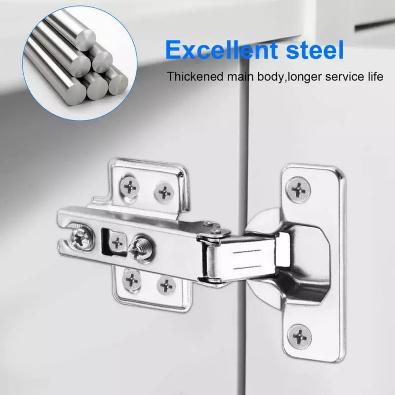 10X Quality Full Overlay 35mm Soft Close Hinges Kitchen Cabinet Cupboard Door UK