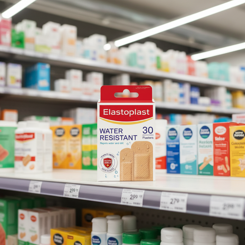 10 x Elastoplast Water Resistant 30 Plasters