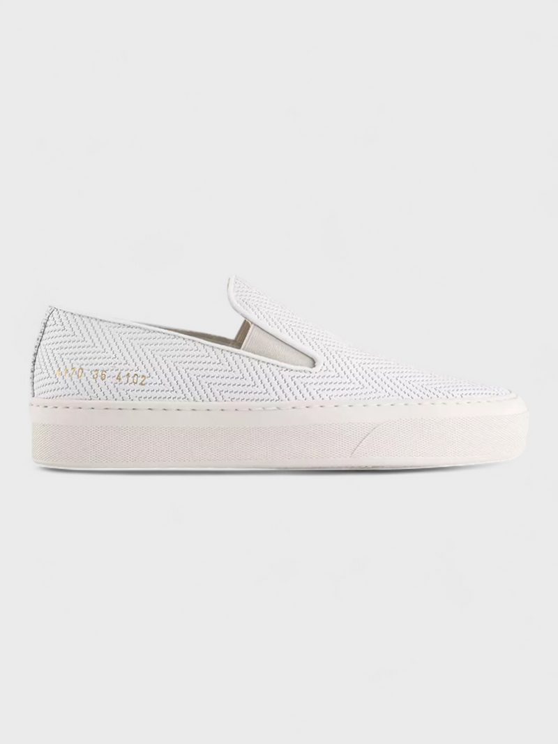 Common Projects Slip On Suede Basket White