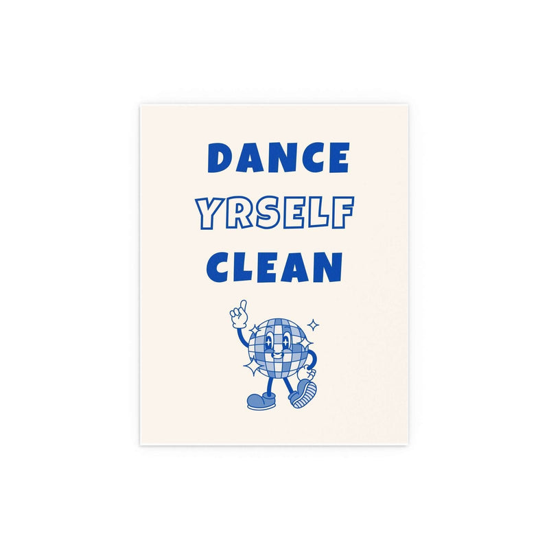 LCD Soundsystem - Dance Yrself Clean (Off-white + Blue)