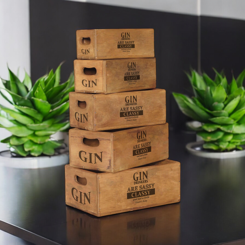 SET 5 WAXED BOXES