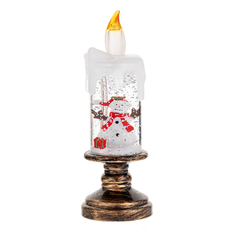 Christmas Decorations Candle Light Scene Layout