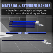 48’’×8’’ Concrete Bull Float with Trowel, Aluminium Alloy Concrete Finishing Tool, Adjustable Bracket & 4 Float Handles, Professional Concrete Smoothing Tool for Construction Flooring - InStock